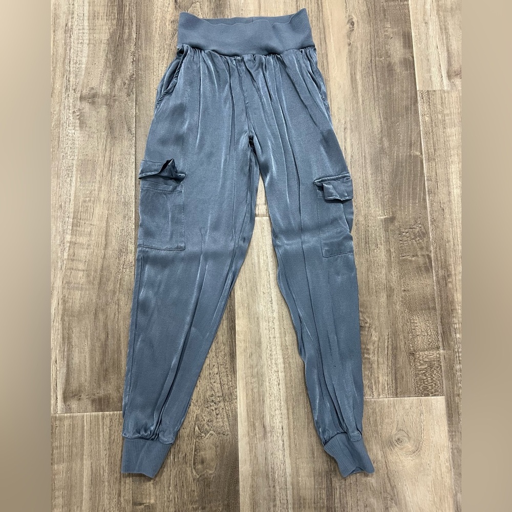 Vici satin cargo joggers